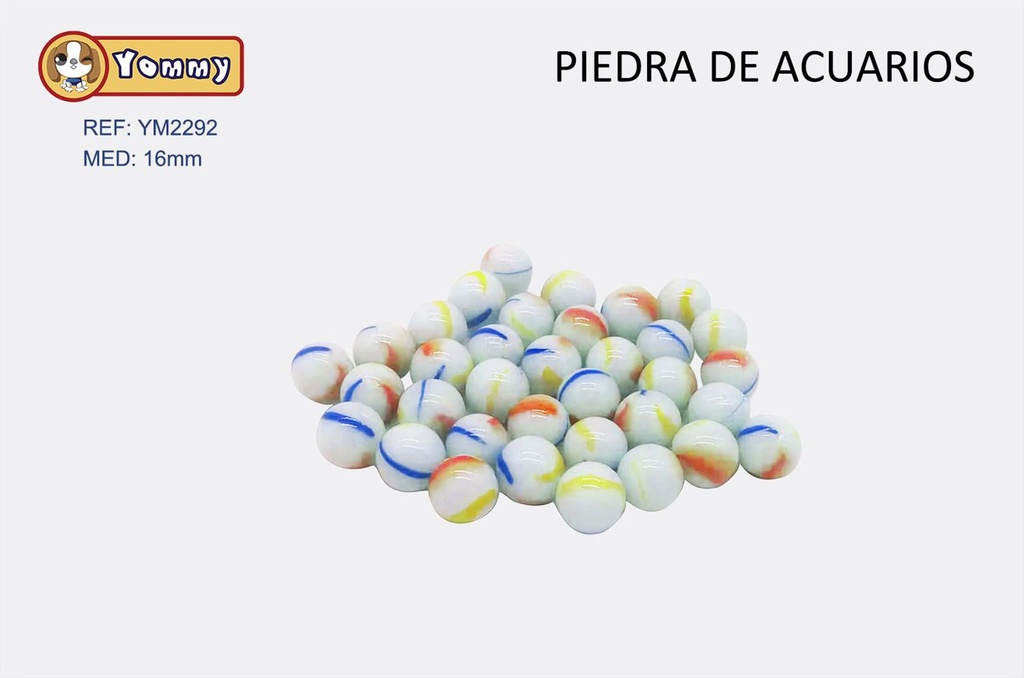 Canicas de vidrio blanco 16MM - Decoración de acuarios