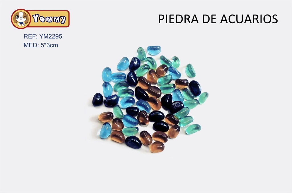 Canicas de vidrio 5x3cm para decoración de acuarios