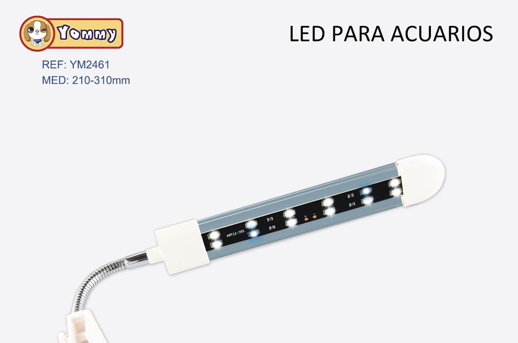 Lámpara LED para acuarios C-160 6W 210-310mm para iluminación de peceras