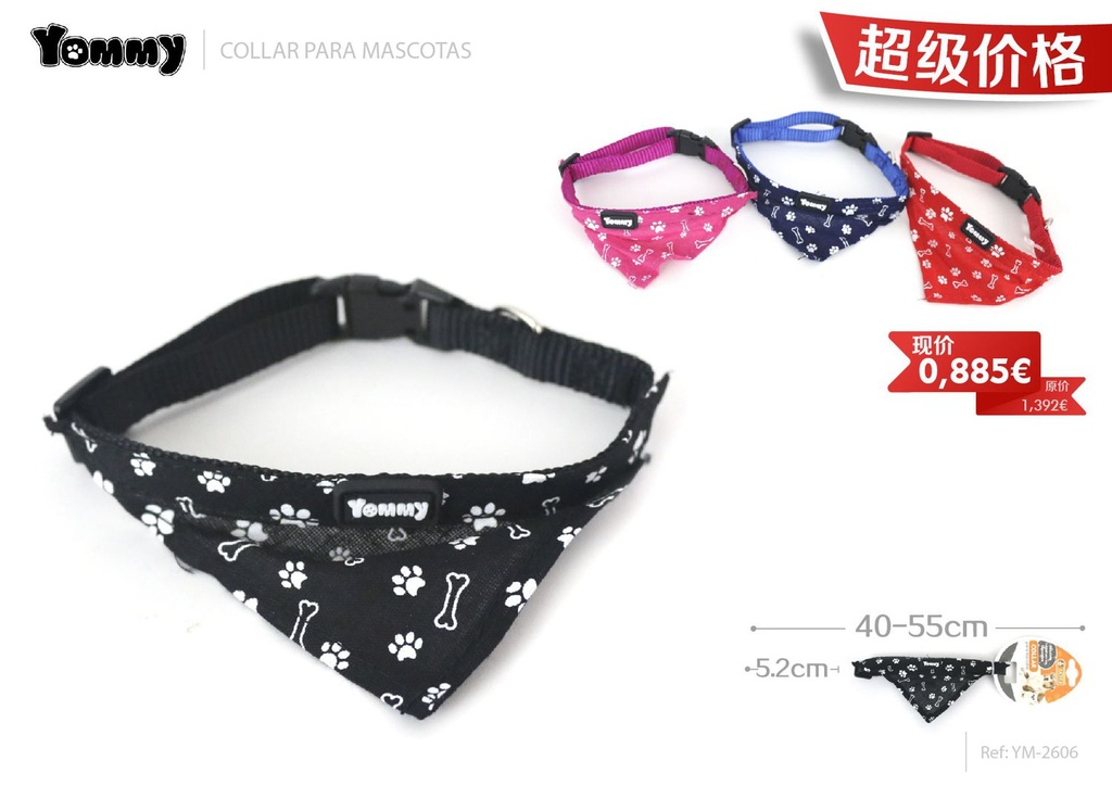 Bufanda de nylon 2.5*40-55 cm - Accesorios para mascotas