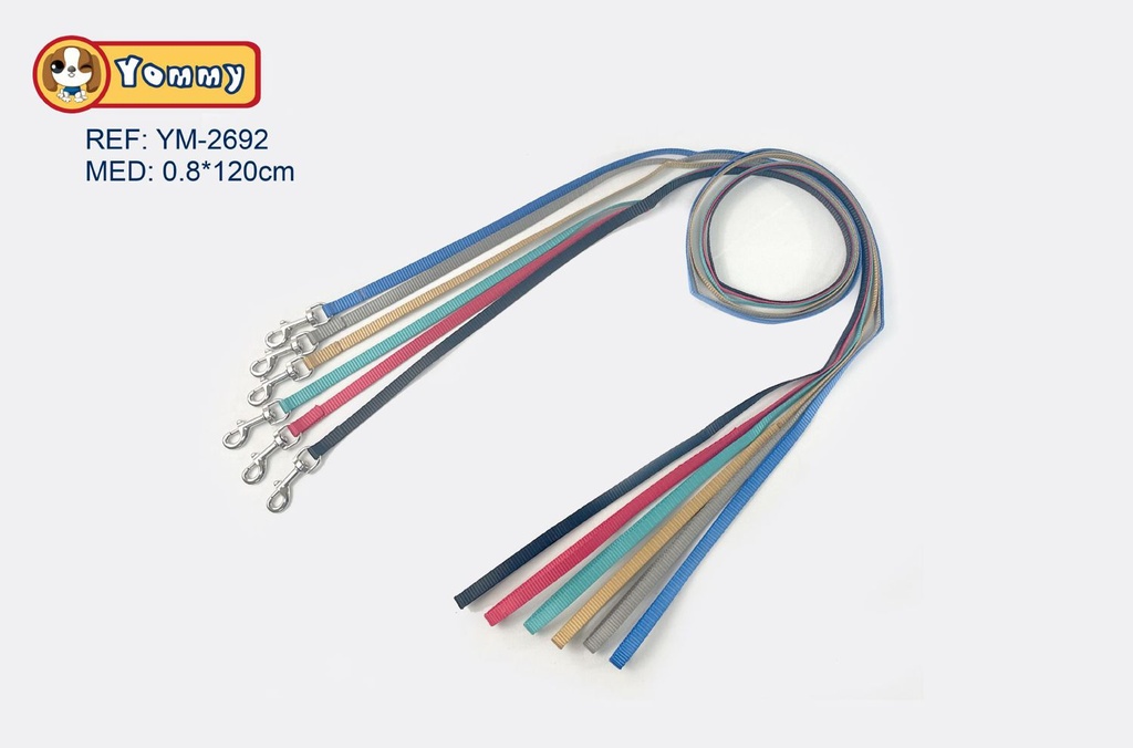 Cinturón liso para mascotas 0.8x120 cm - Accesorios de mascotas