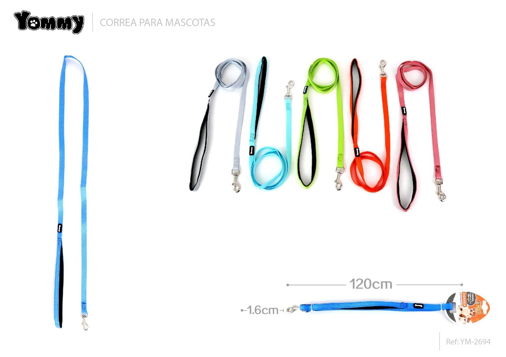 CORREA 1.6*120 CM - Collar para mascotas