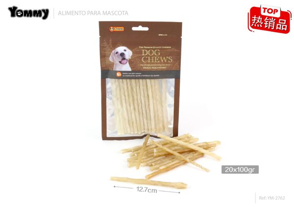 Palillo alimenticio 12.70cm 4-6mm 20 piezas para perros