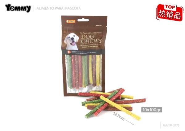 Alimento para mascotas en palillo 12.7cm, 10g, pack de 10