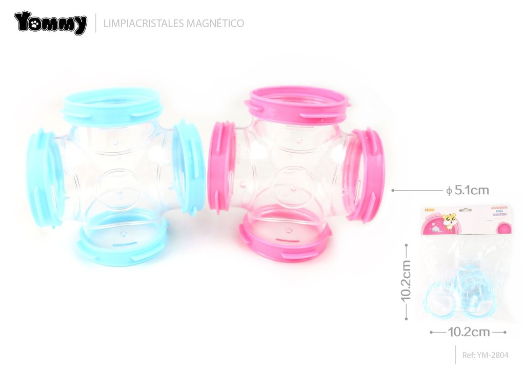 Tubo de jaula 10.2×10.2×6.9cm φ5.1cm - Accesorios para jaulas 