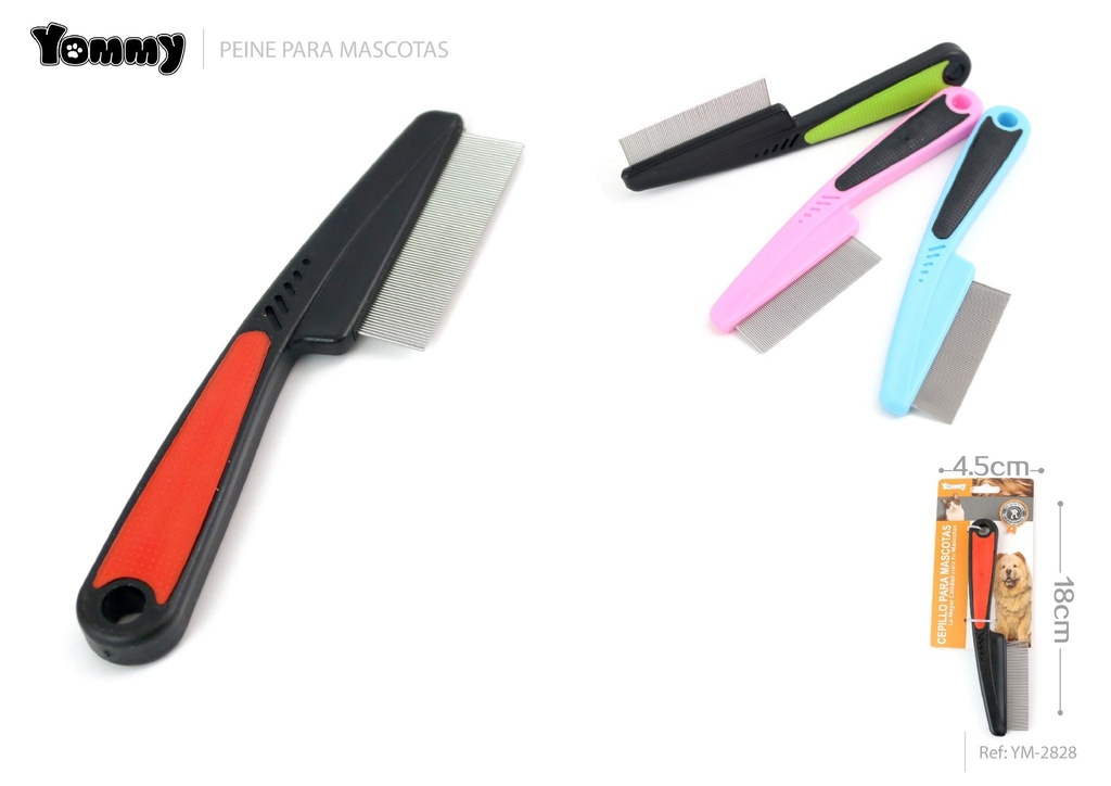 Peine para mascotas 18*4.5 cm - Accesorios para mascotas
