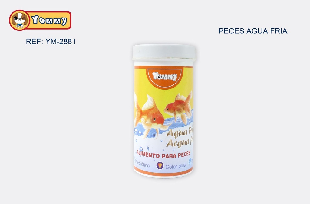 Alimento para peces de agua fría 250ml mediano para acuarios