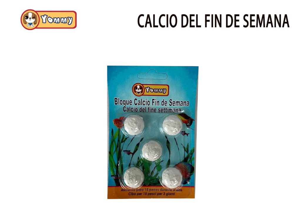 Alimentos calcio para peces 15g para mascotas