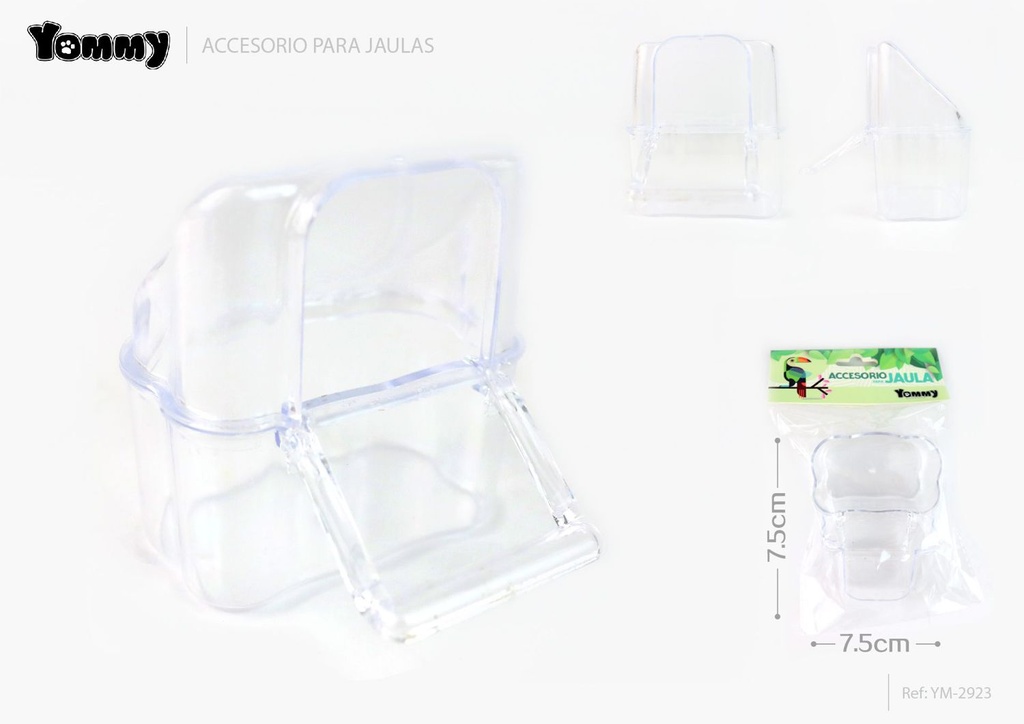 Accesorios para jaula de 7.5*7.5*8 cm en paquete - Accesorios para mascotas