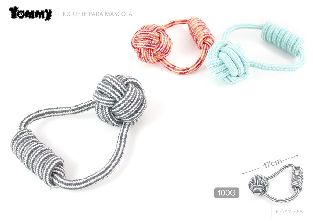 Juguete cuerda nudo 17CM 100g - Juguetes para mascotas
