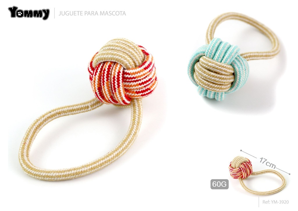 Juguete de gato con cuerda de yute 17 cm 60 g - Juguetes para gatos