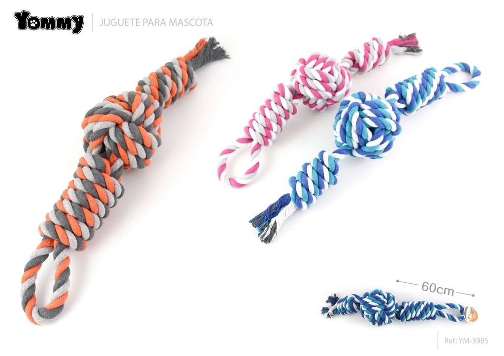 Juguete para mascotas con bola 60 cm, Accesorios para mascotas