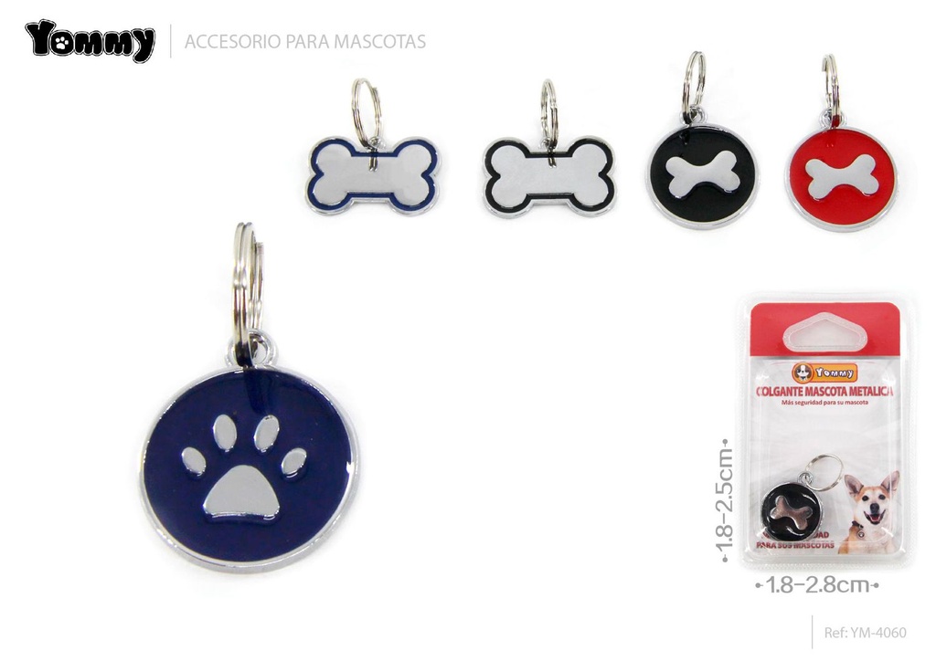  Colgante de hierro para mascotas 4060 - Identificación de mascotas