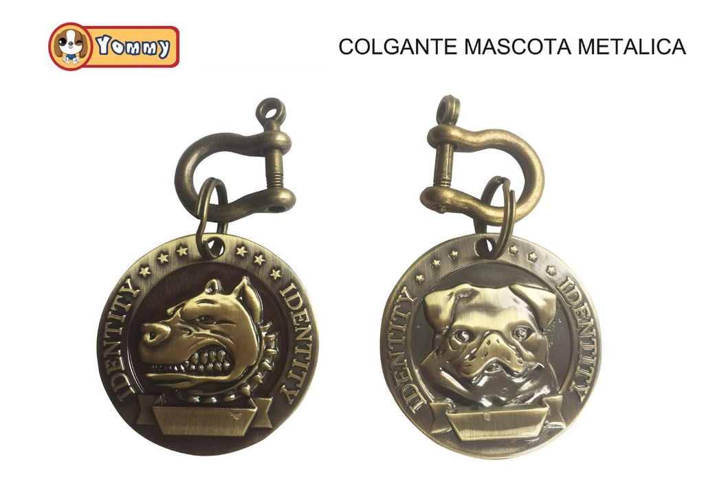 Colgante para mascotas de cobre