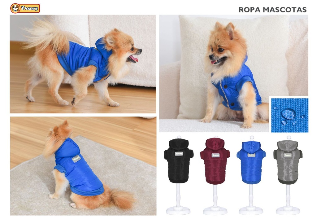 Anorak con capucha para perro S