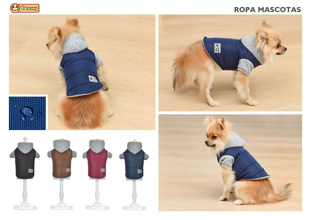 Anorak con capucha 3XL para mascotas