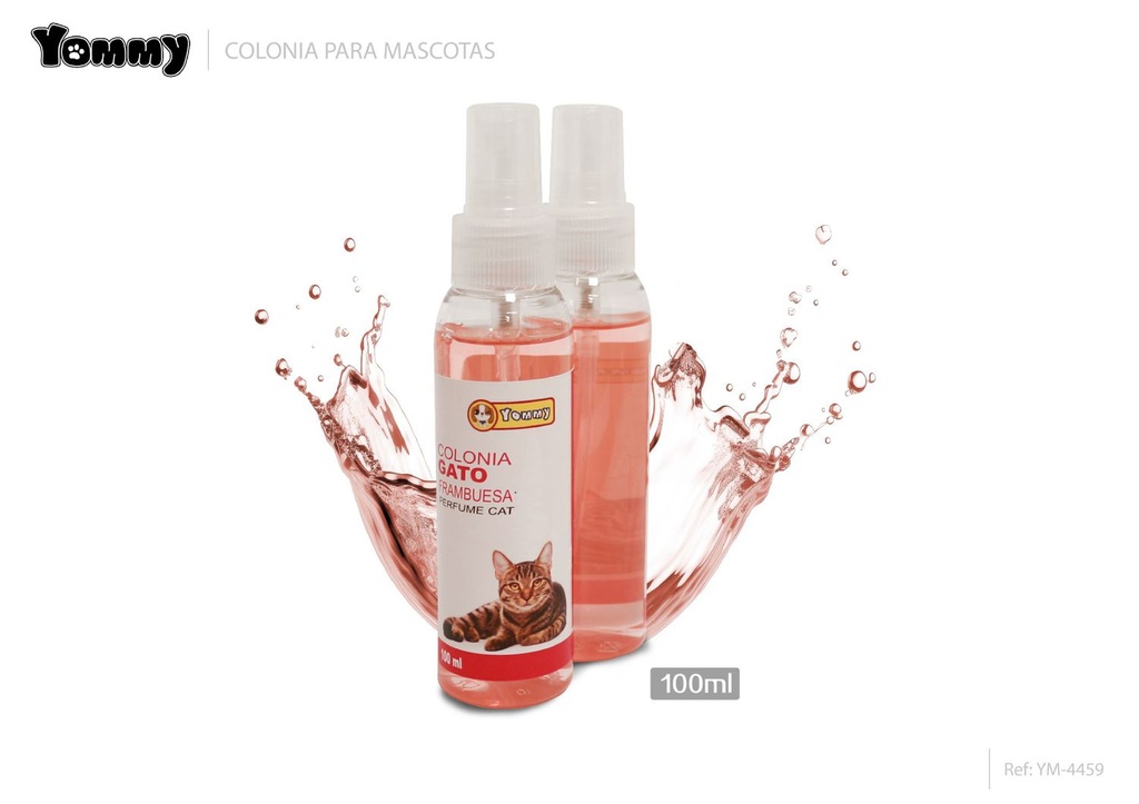 Colonia de frambuesa para gato 100ml para higiene de mascotas