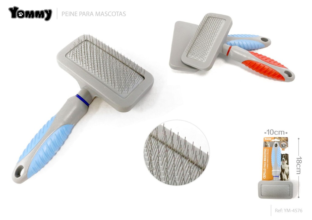 Peine para mascotas 18x10 cm - Cuidado de mascotas y grooming