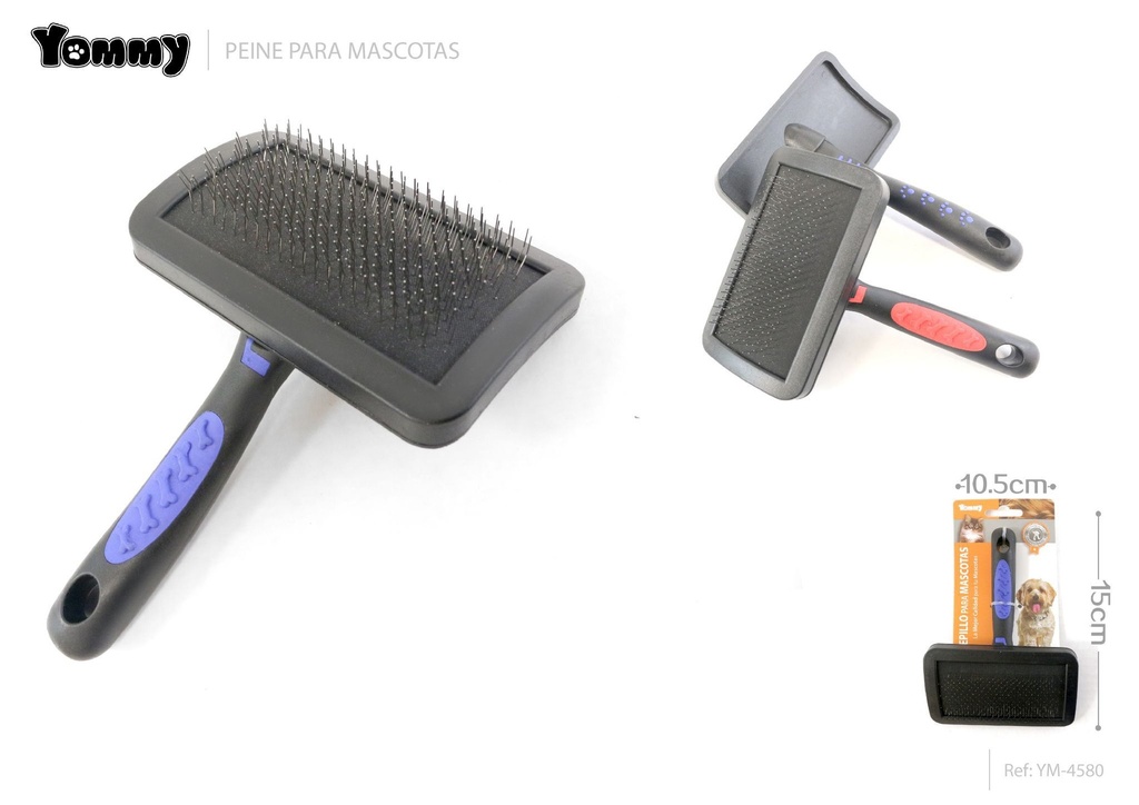 Peine para quitar pelo para mascotas 15x10.5 cm - Accesorios para mascotas