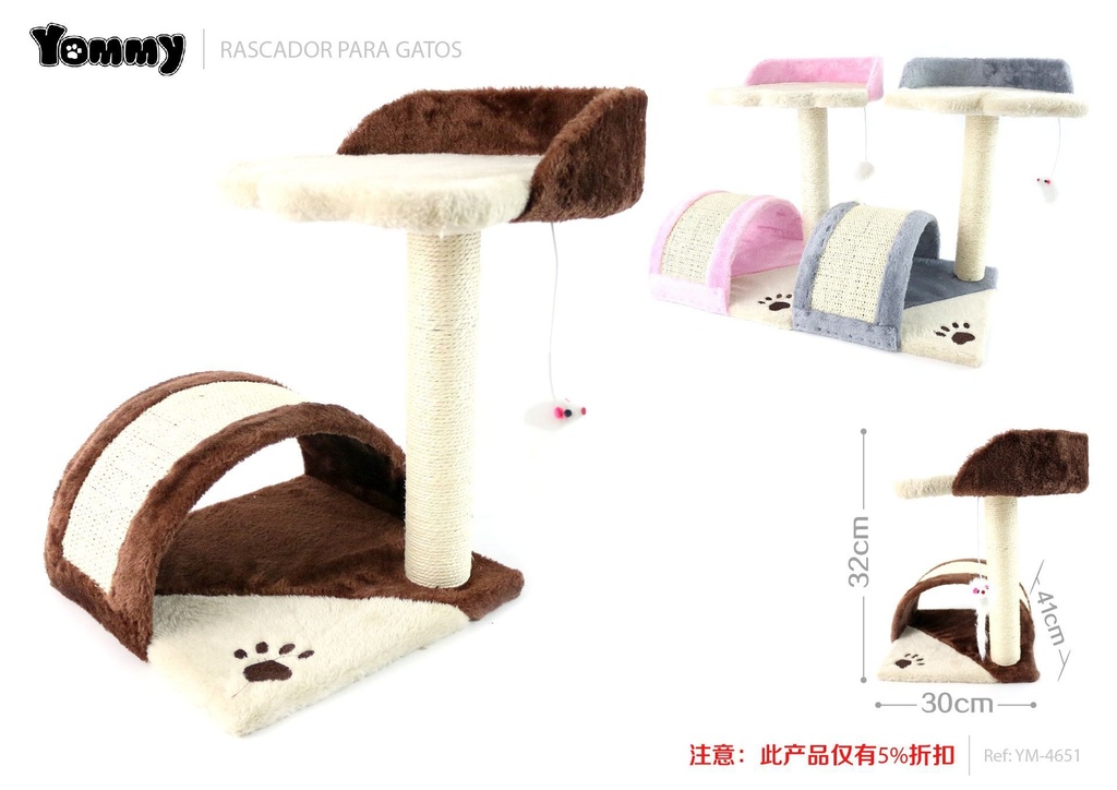 Rascador para gato 41*32*30cm - Accesorios para mascotas
