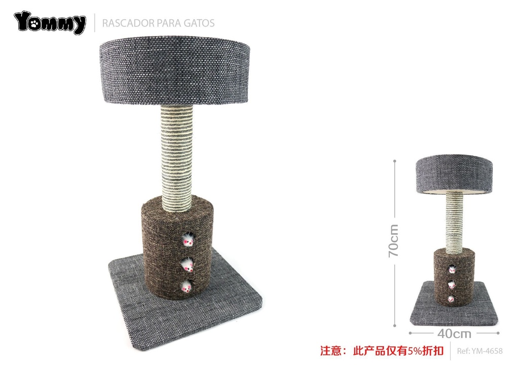 Rascador para gato 40*40*70 cm - Muebles para gatos