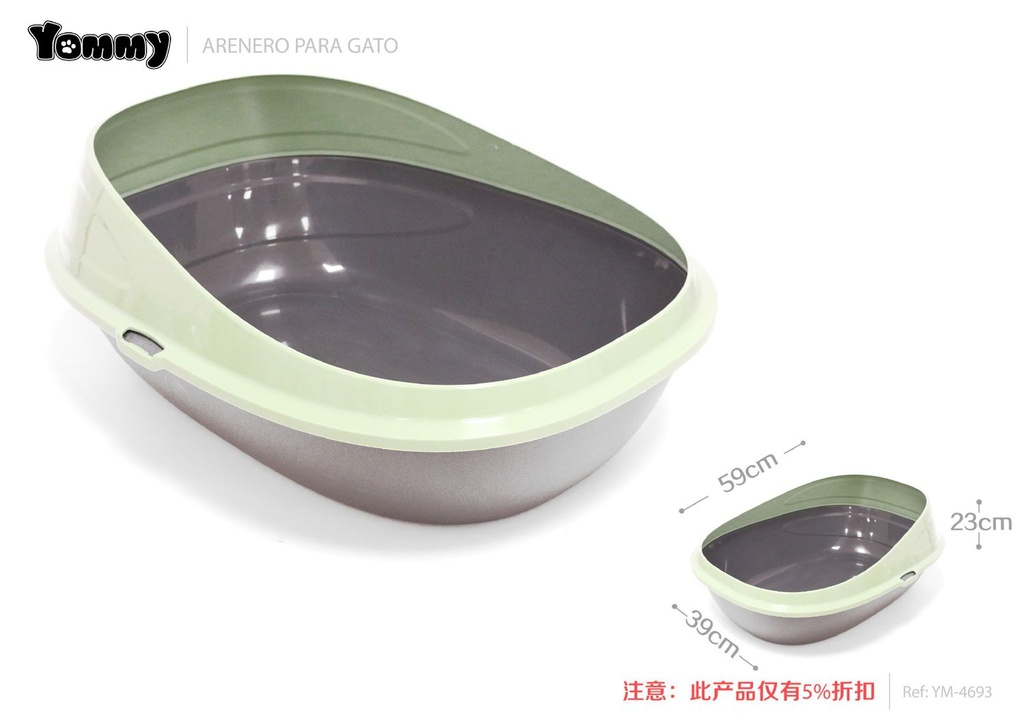 Bandeja de aseo para gatos 59x39x23 cm - Cajón higiénico para gatos