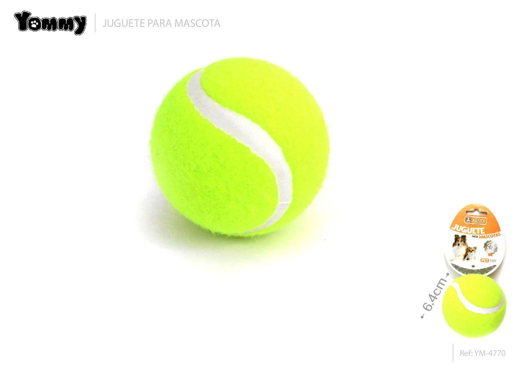 Pelota de goma verde 6.4 cm - Juguetes para mascotas