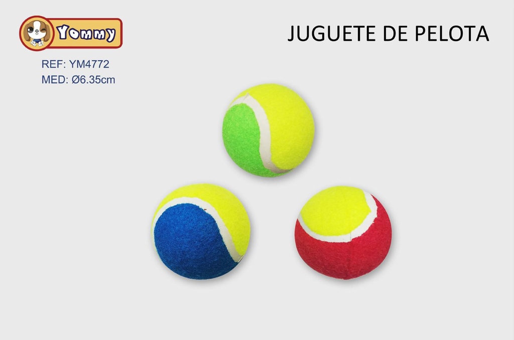 Pelota de juguete para mascotas 6.35cm