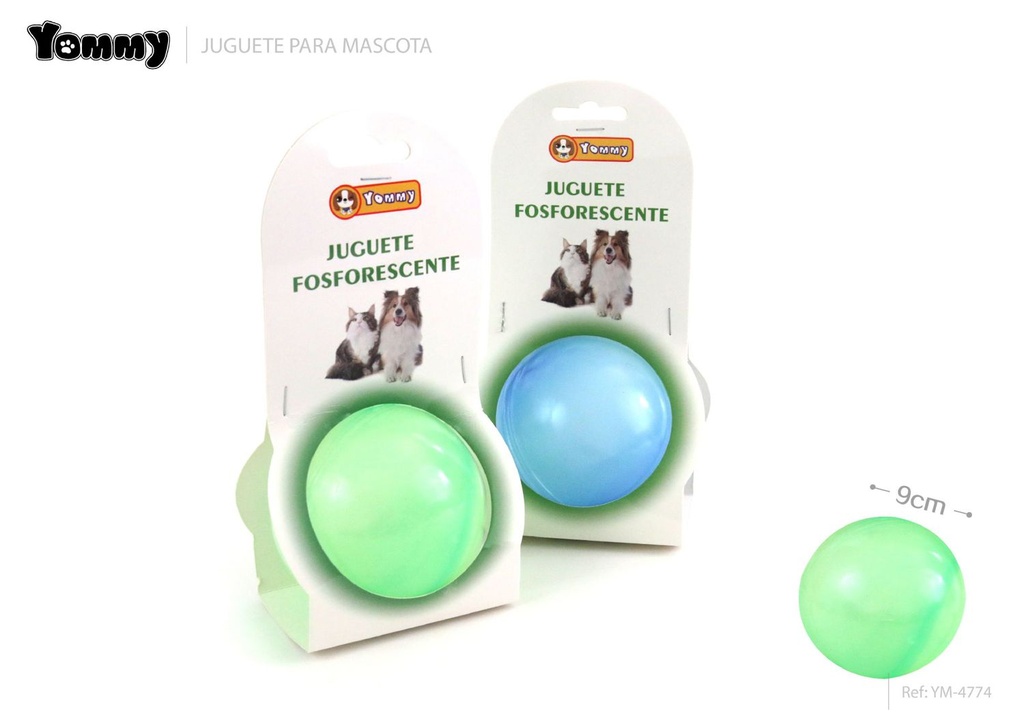 Juguete de pelota grande luminosa de 9cm - Juguetes para mascotas
