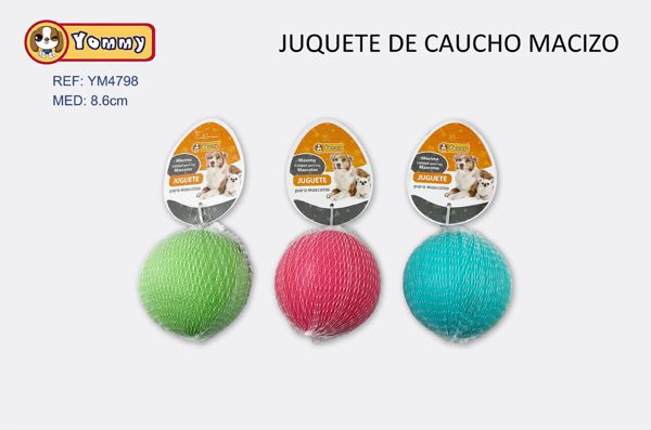 Juguete de caucho macizo 8.6cm para mascotas