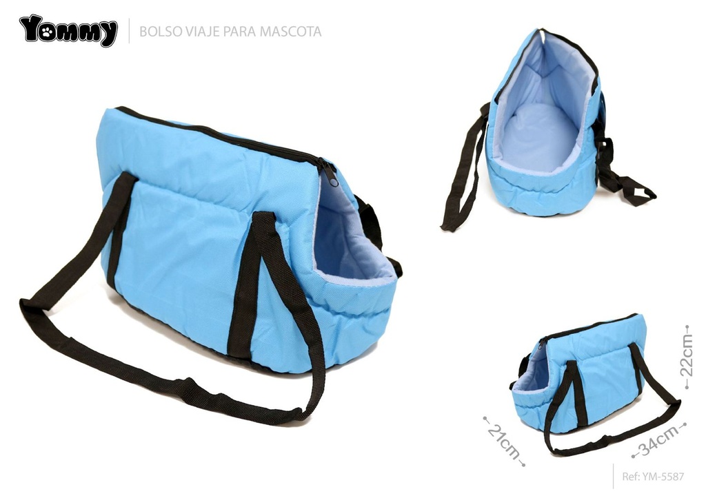 Bolso de viaje impermeable para mascotas 34x21x22cm