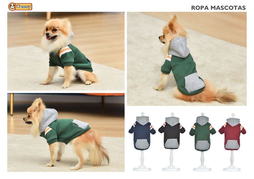 Sudadera con capucha para perro S para mascotas