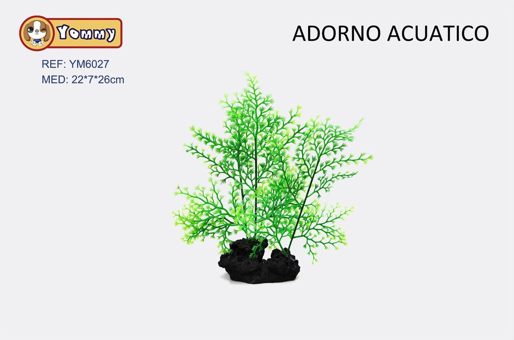 Decoración para acuario plantas plásticas 22*7*26cm para acuarios