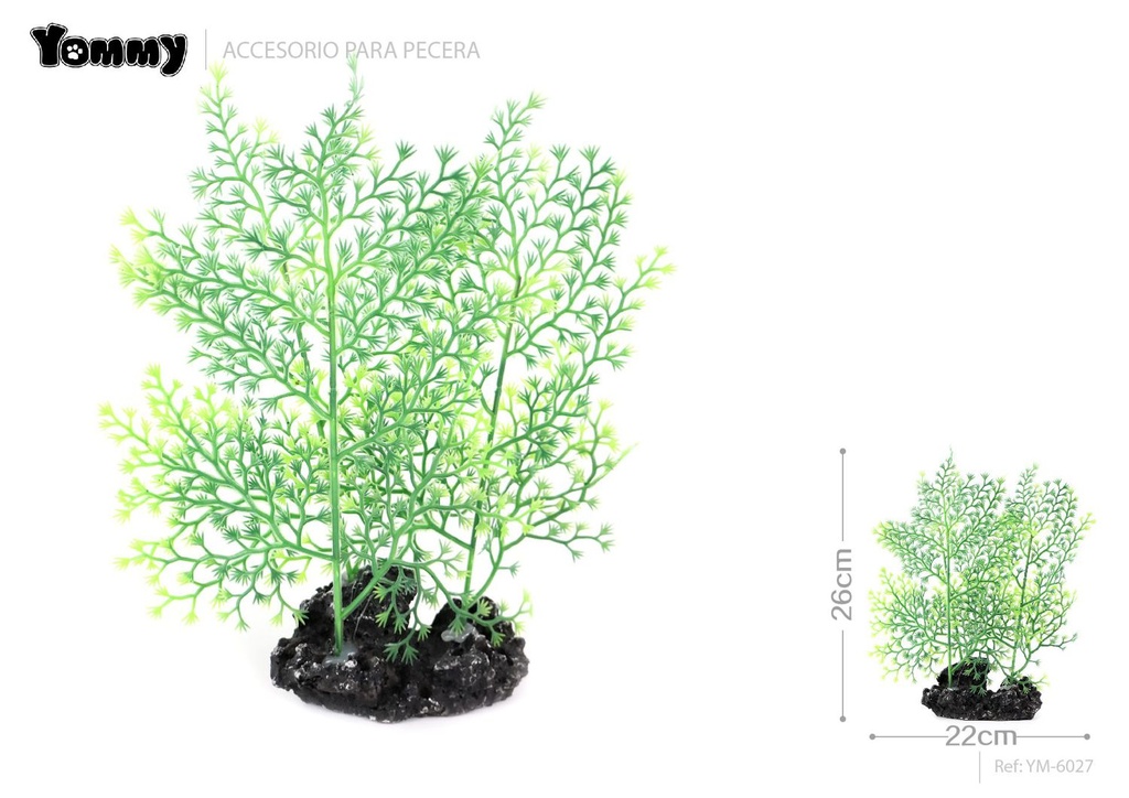 Decoración para acuario plantas plásticas 22*7*26cm para acuarios