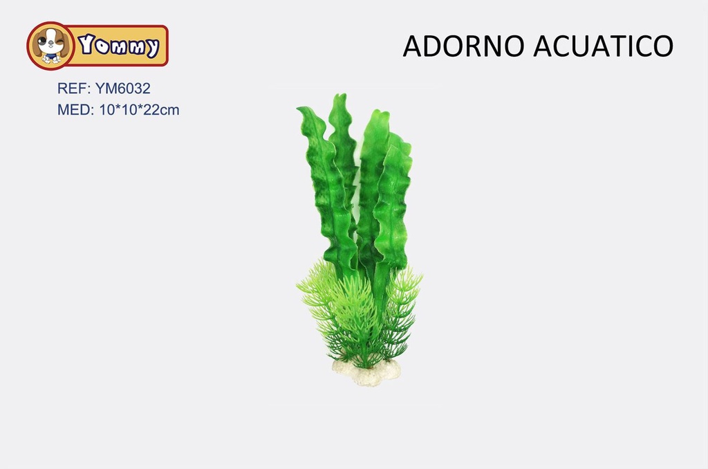 Decoración de acuarios de plantas de plástico 10x10x22cm para acuarios