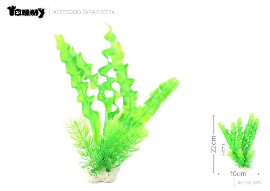 Decoración de acuarios de plantas de plástico 10x10x22cm para acuarios