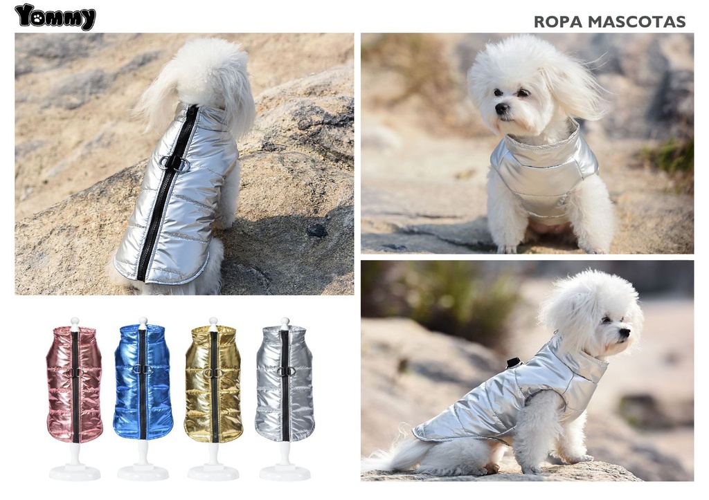 Anorak brillante para perros 2XL ropa de mascotas