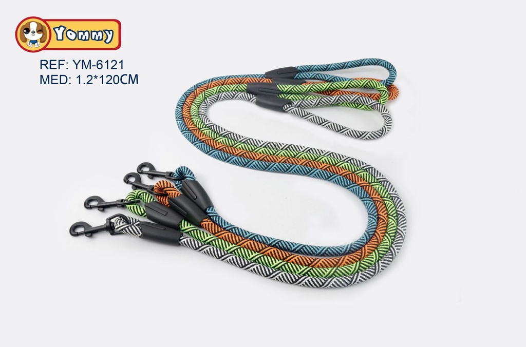  Correa de perro redonda de 1.2 x 120 cm - Accesorios para mascotas