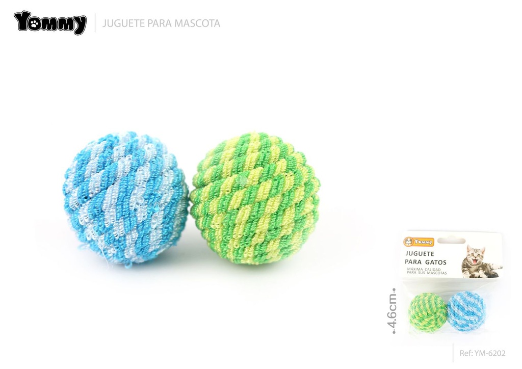 Juguete para gatos bola de lana 4.6cm