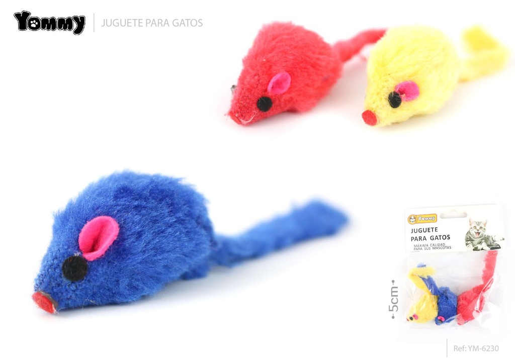 Juguete para gatos ratón 5 cm - Juguetes para gatos