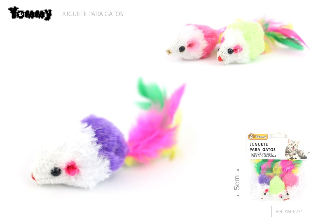 Juguete para gatos ratón de 5CM - Juguete para gatos