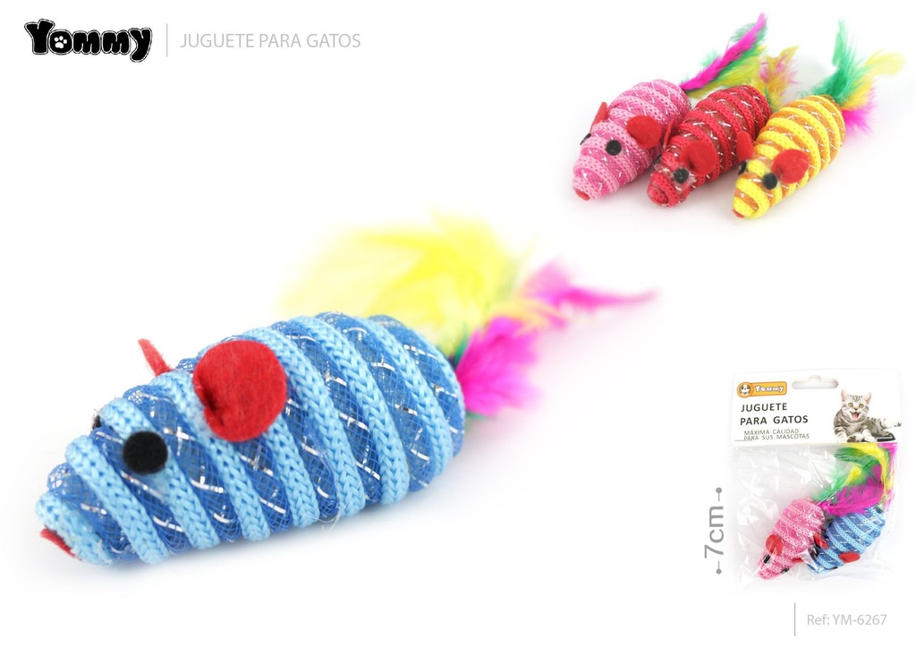 Juguete para gatos 7cm para entretenimiento felino