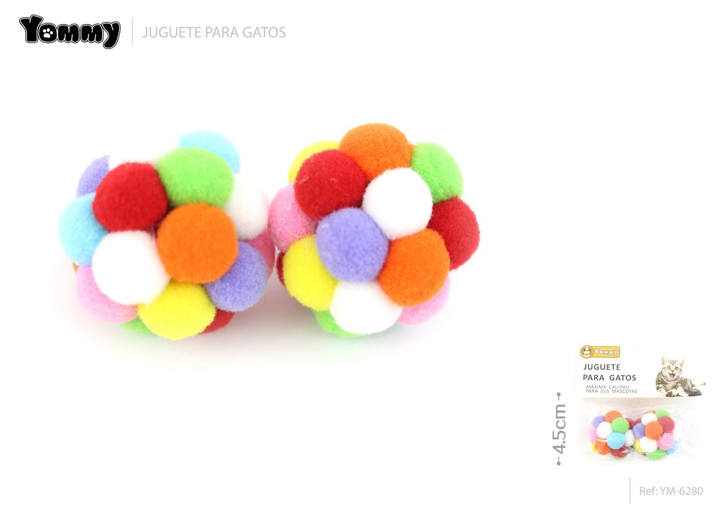 Juguete para gatos 4.5cm para entretenimiento y diversión