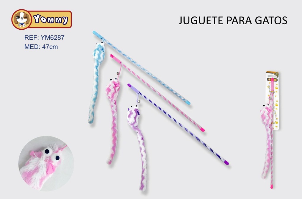 Juguete para gato 47cm para entretenimiento de mascotas