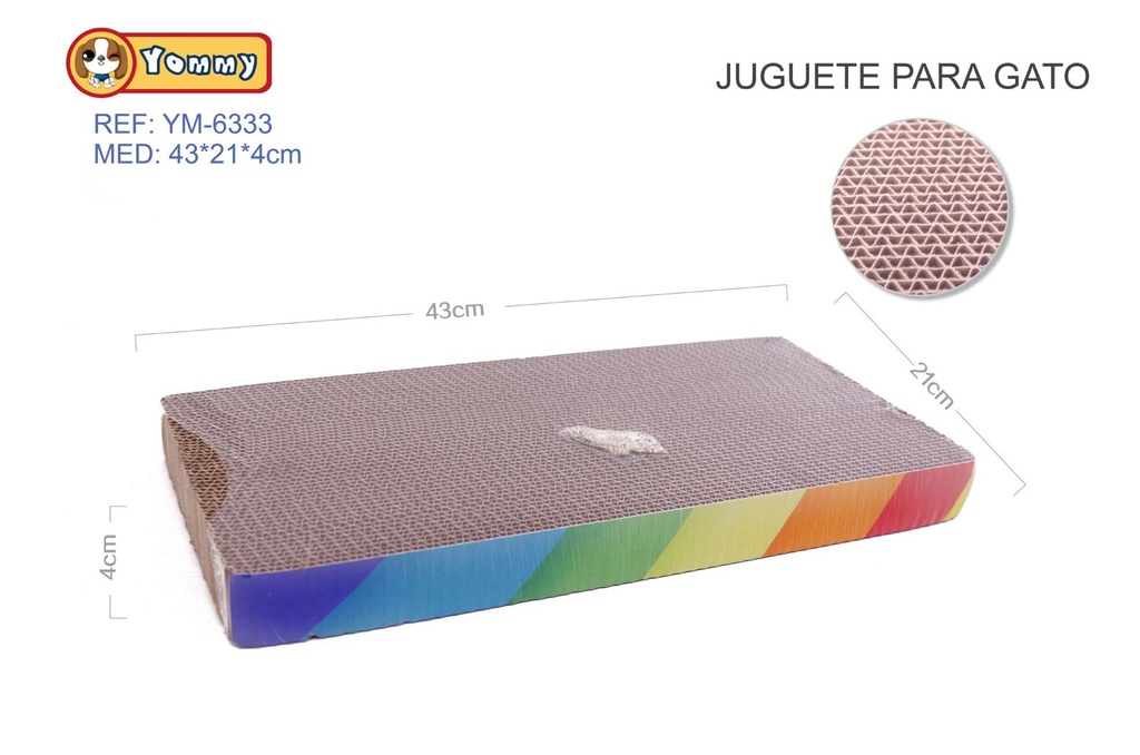 Juguete para gato 43*21*4cm rascador rectangular