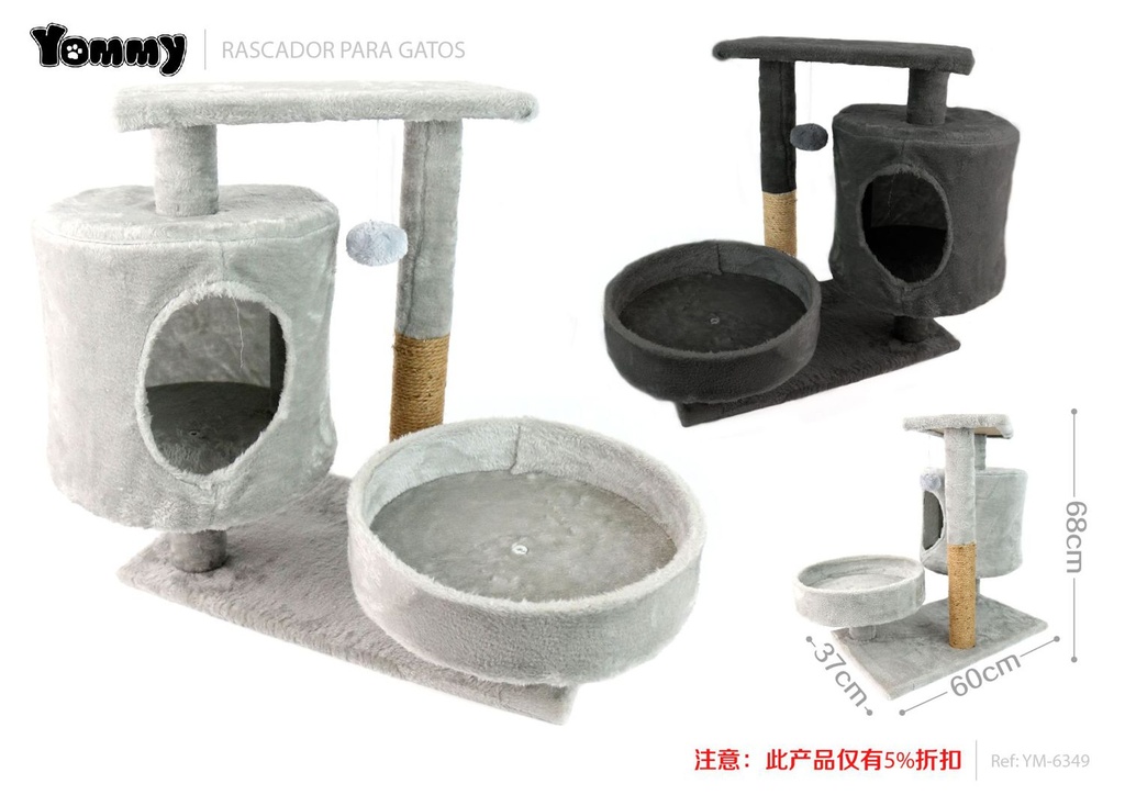 Rascador para gato 60*37*68 cm - Muebles para gatos