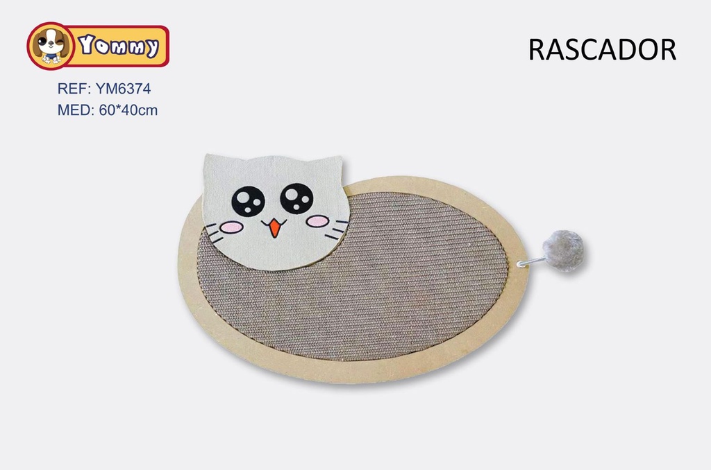 Rascador para gato 60x40cm para el bienestar de las mascotas