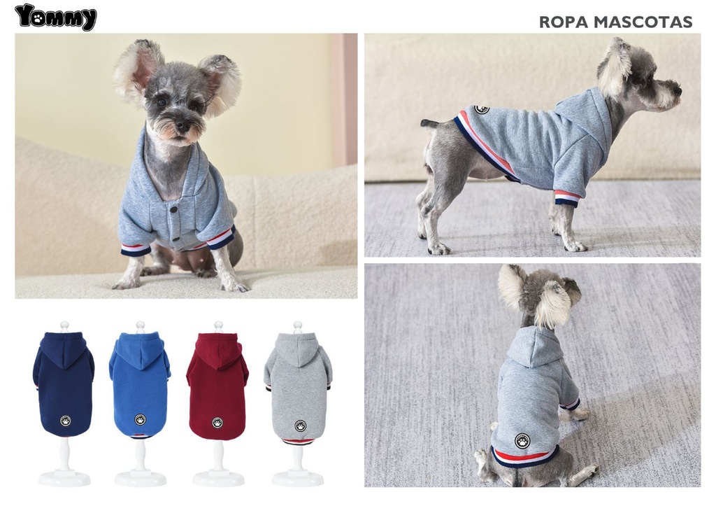 Sudadera a rayas para perro 3XL