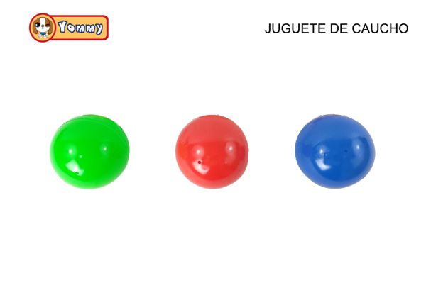 Juguete TPR barbell 9.5cm con sonido para mascotas