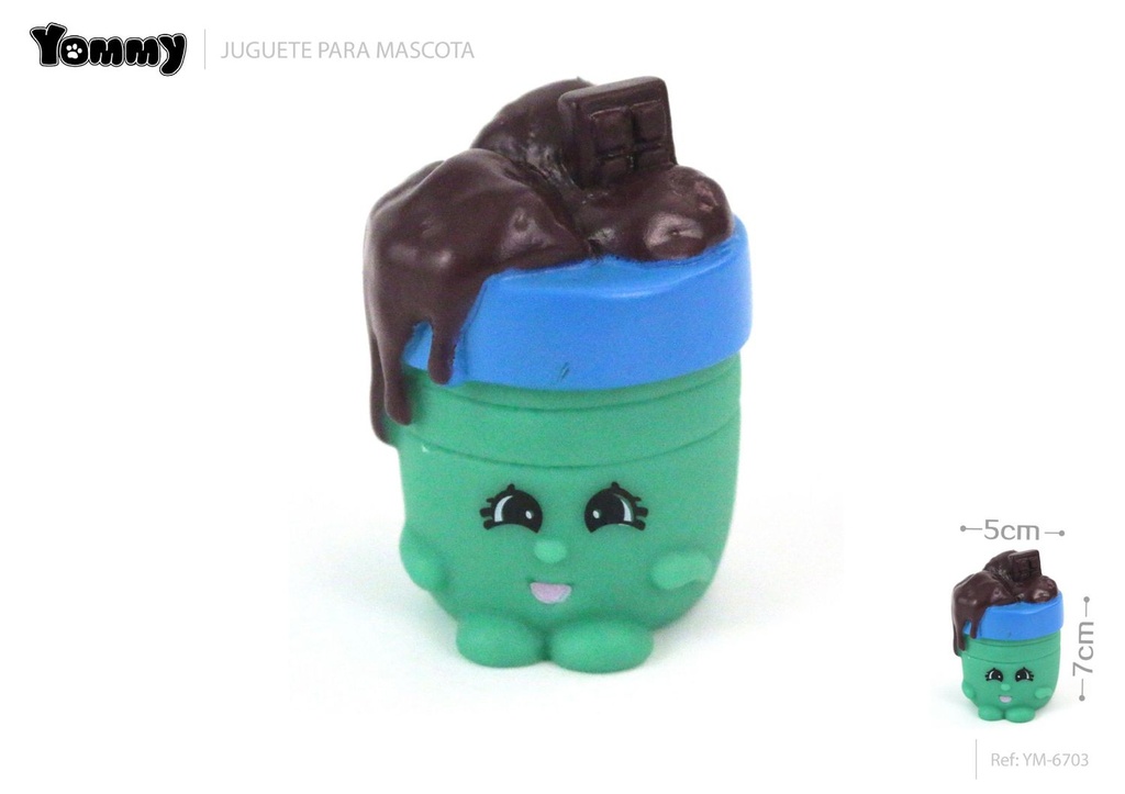 Juguete de goma para mascotas 7x5 cm - Juguetes de goma